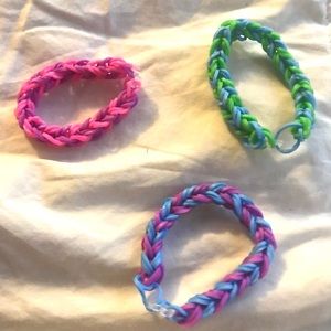 Handmade rainbow loom bracelet for 3.99 each